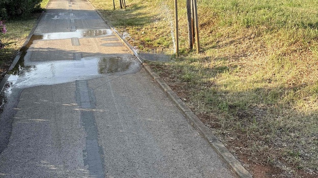 CESTA PREKOMORSKIH BRIGADA OŠTEĆENJE NA SUSTAVU ZA NAVODNJAVANJE